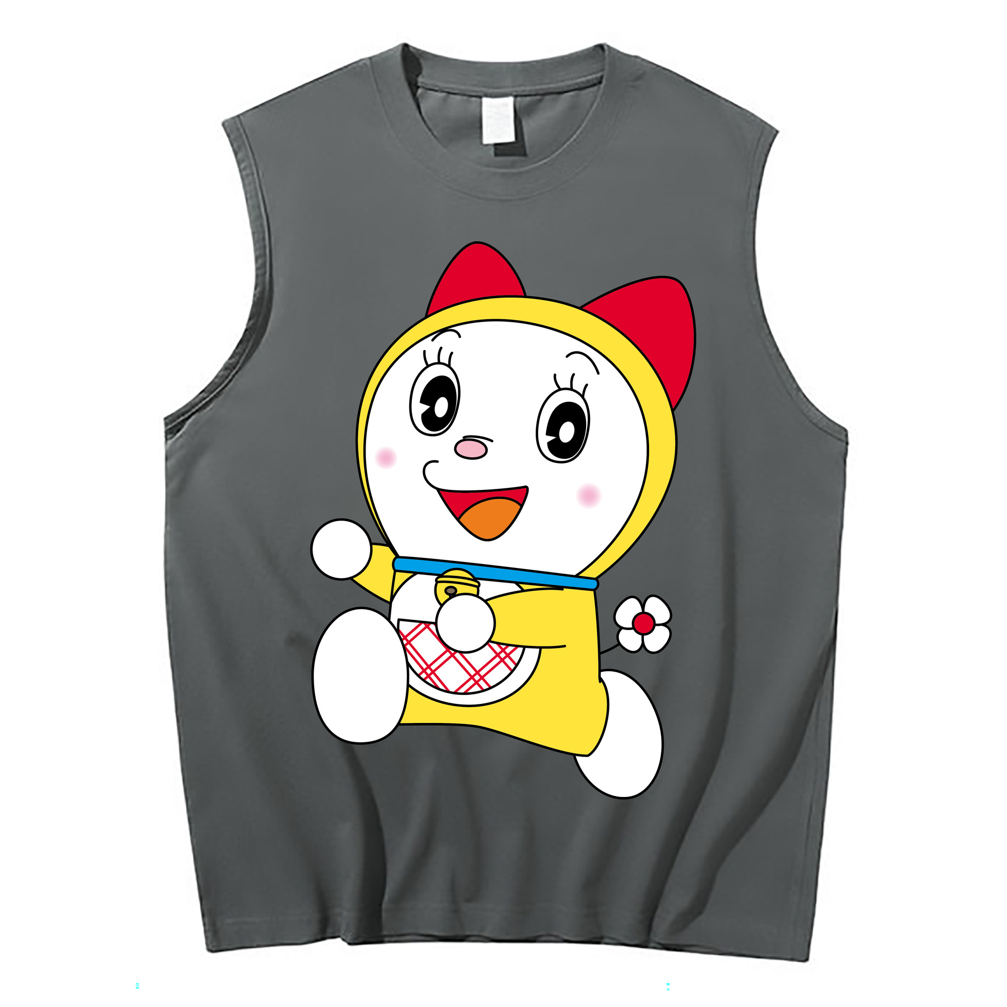 （画像用） ドラえもん ドラミ Doraemon Dorami コットン100％タンクトップ（フロントプリント）